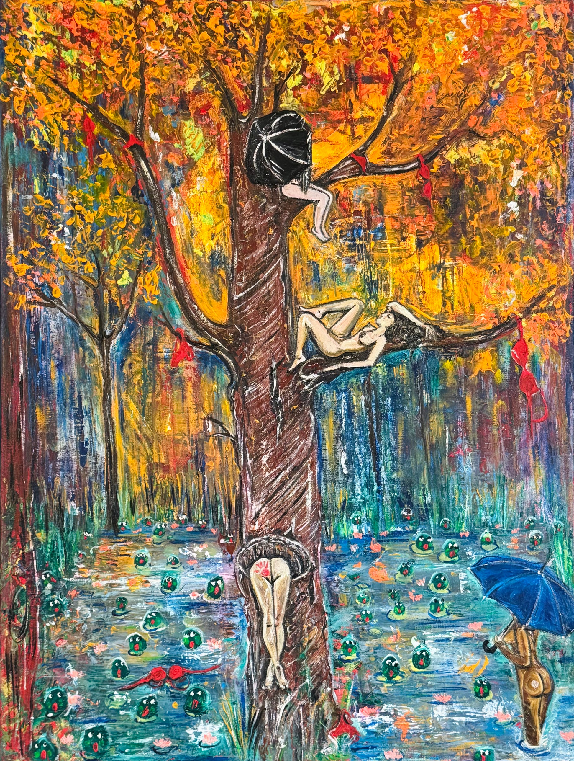 AUTUMNAL - Original Oil Painting 60cm x 40cm by Limaxart