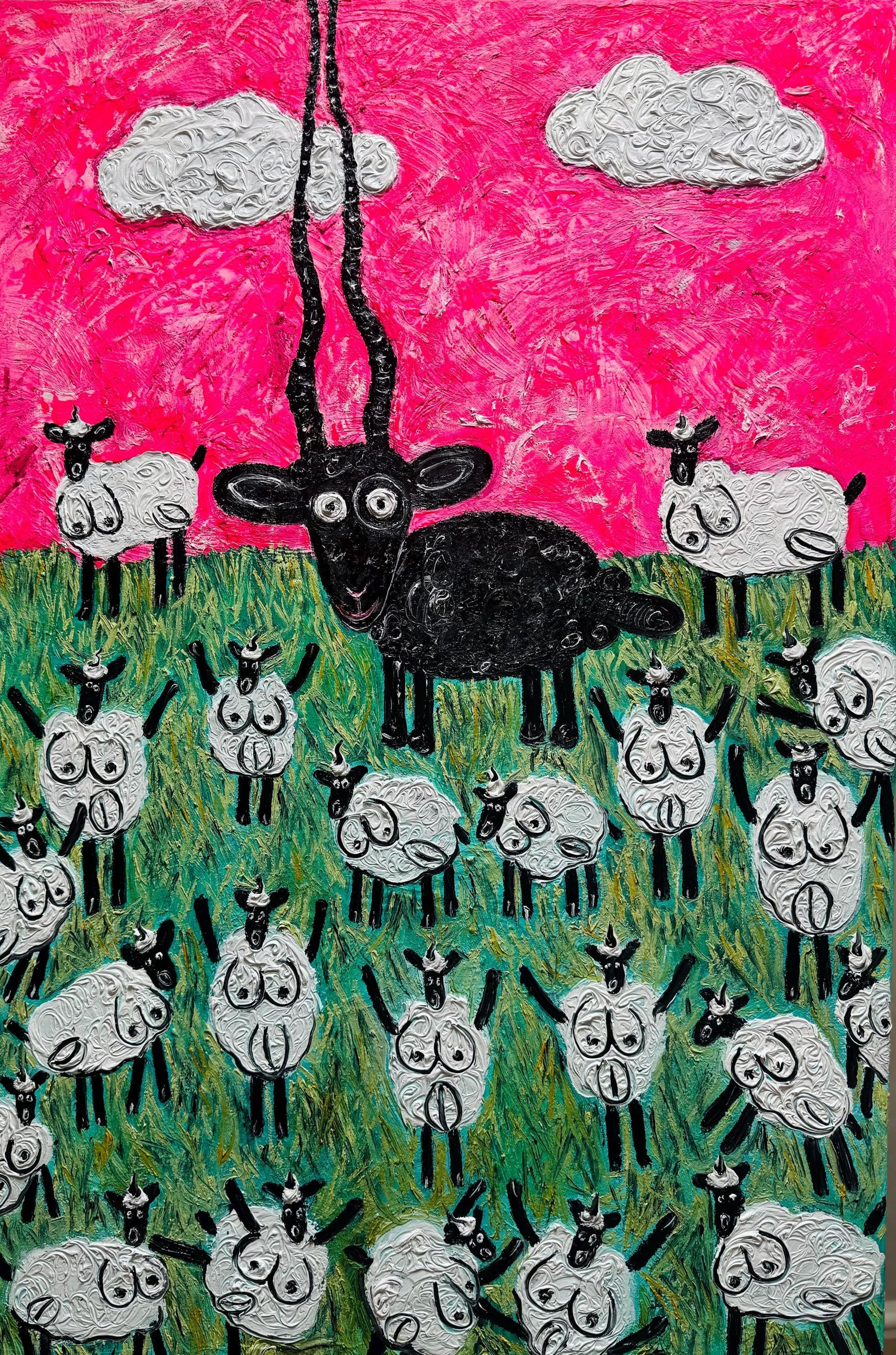 GOAT - Original Oil Painting 50cm x 70cm by Limaxart