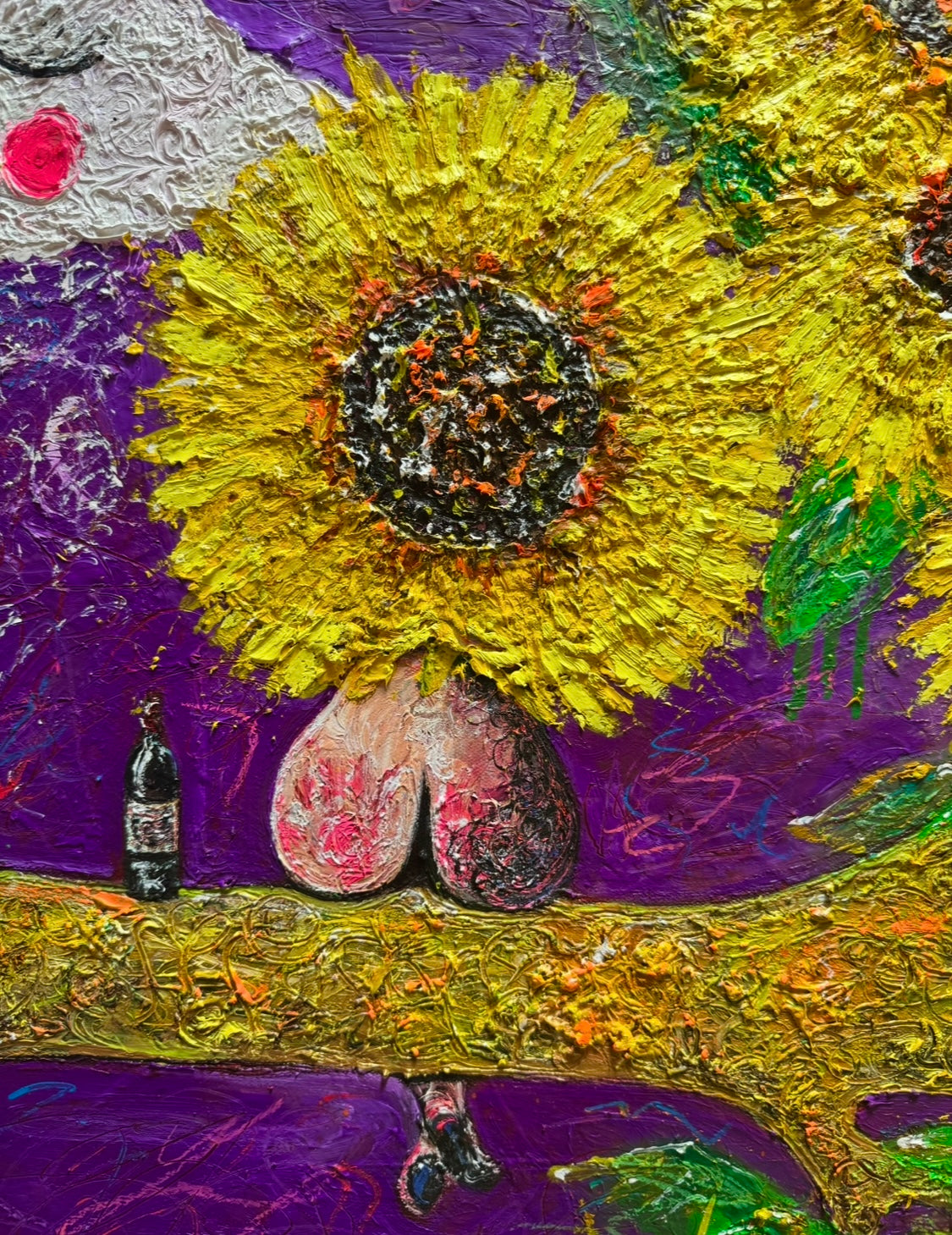 Sunflowers - Textured Oil Painting | Original Art