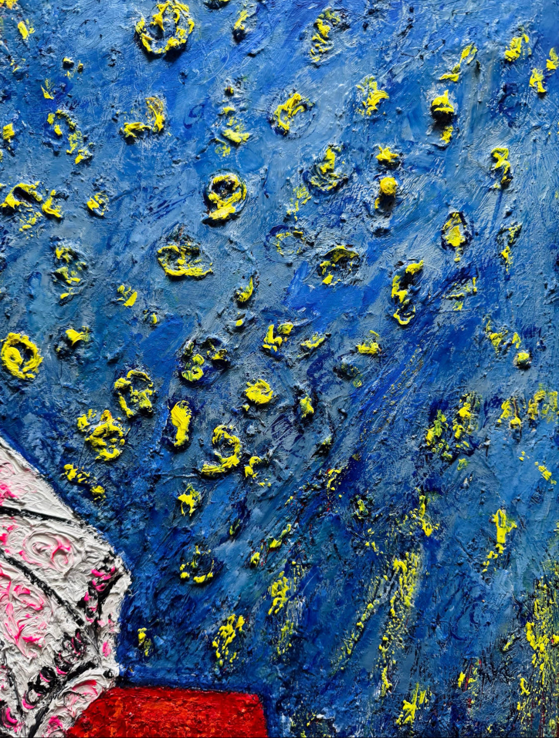 Australian Desert Art: Outback Oil Painting, Vivid Colours, textured art
