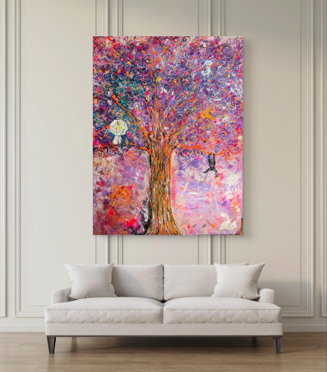 STRENGTH - Original Abstract Painting 90cm x 120cm | Contemporary Art by Limaxart