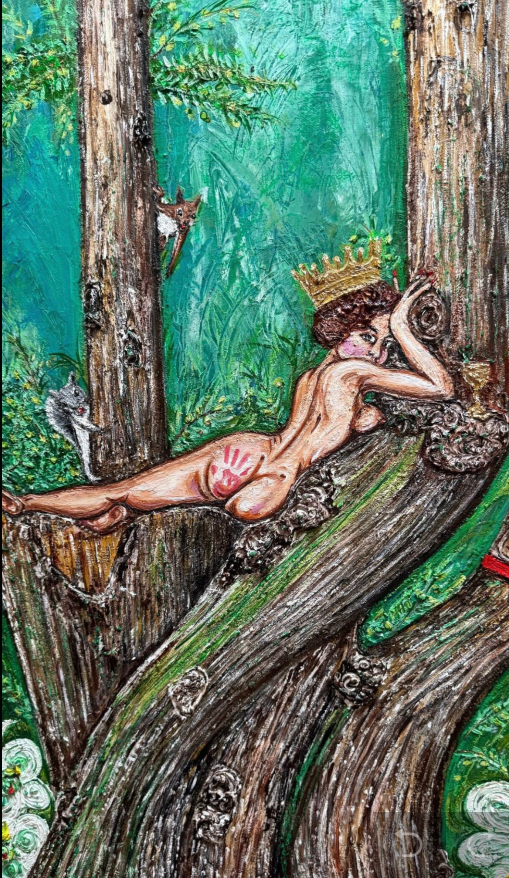 Queen of Cups - Original Oil Painting 60cm x 90cm