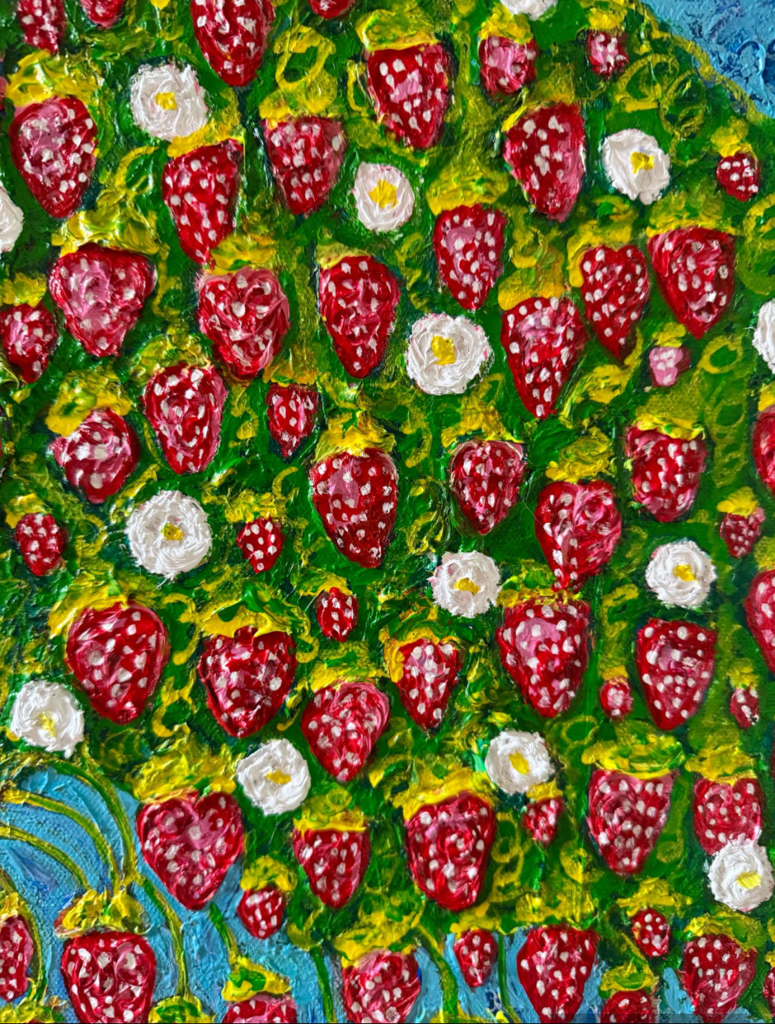Strawberry Tree - Original Contemporary Painting by Limaxart