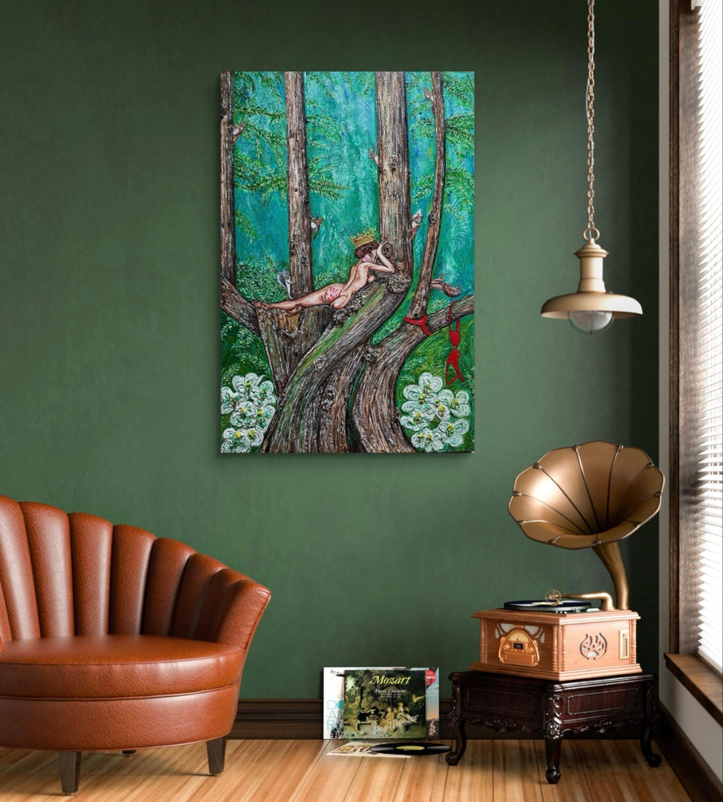 Queen of Cups - Original Oil Painting 60cm x 90cm