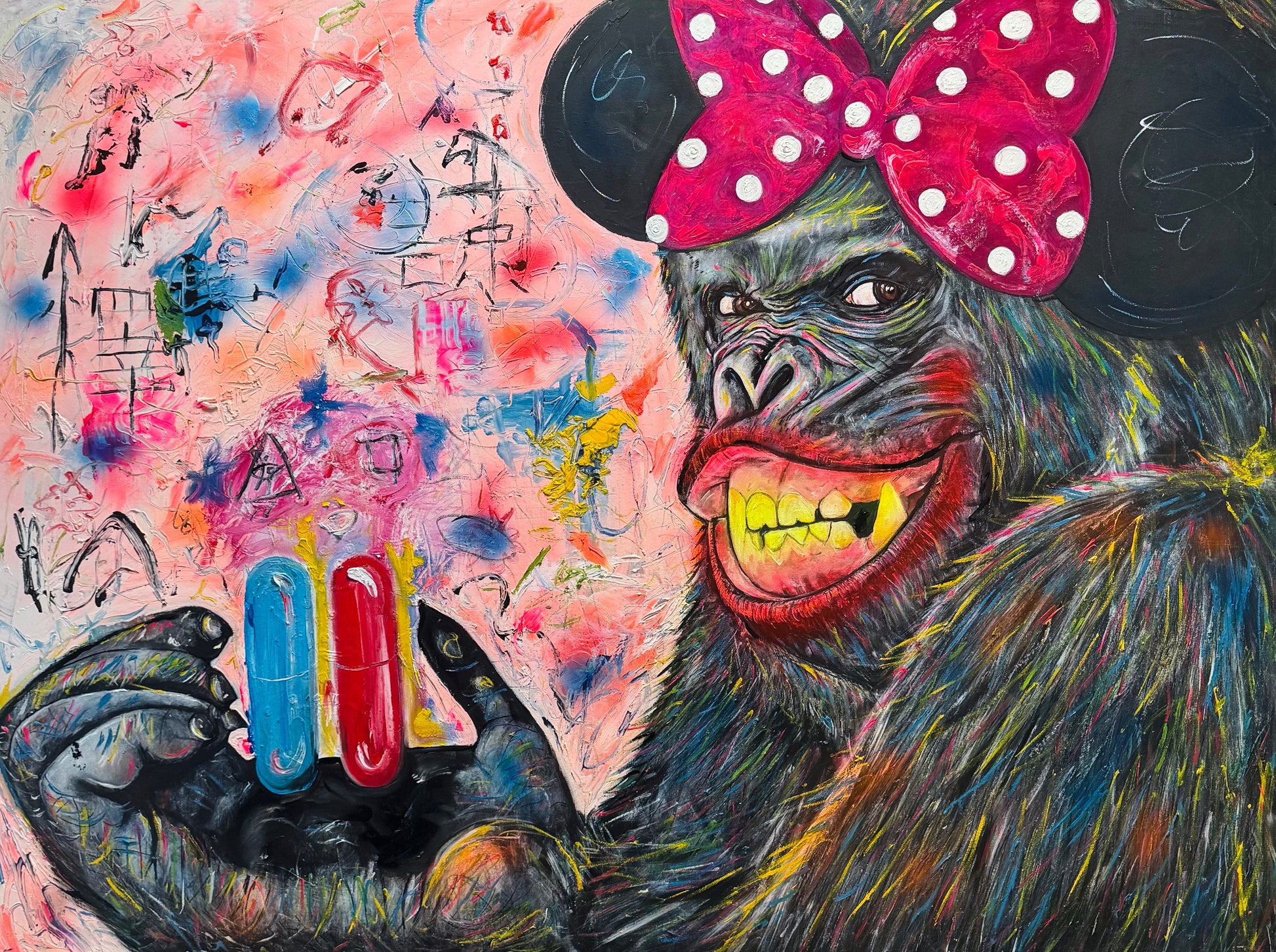 King Kong – The Matrix Edition | Original Pop Art Oil Painting