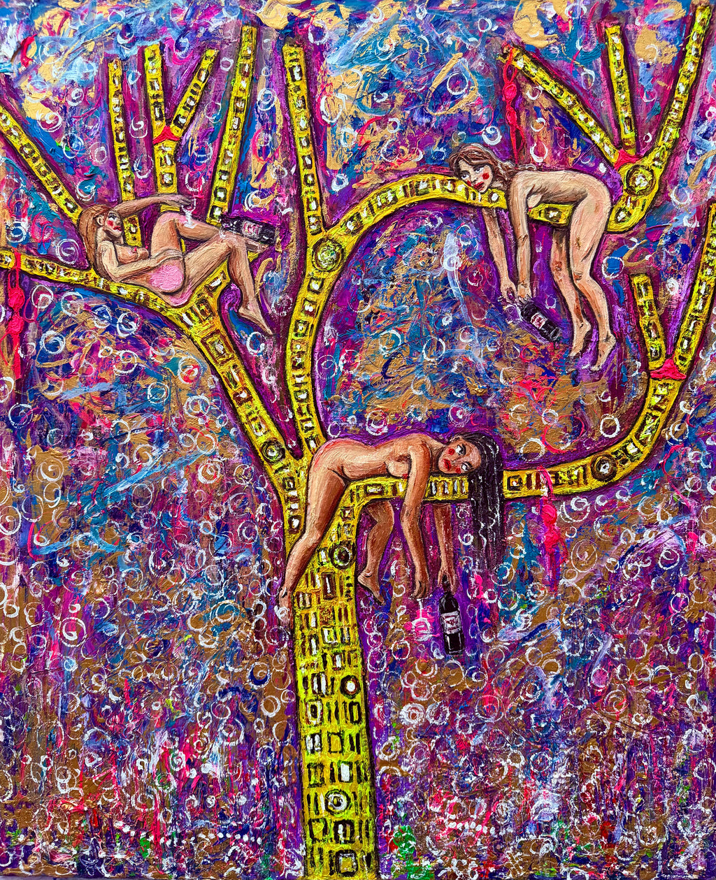 Girls Night Out - Original Oil Painting 60cm x 40cm