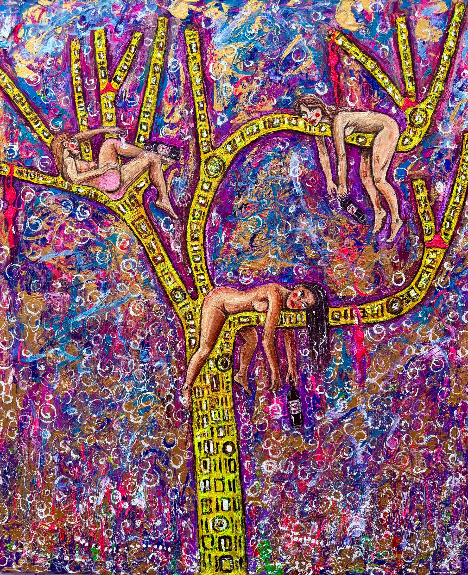 Girls Night Out - Original Oil Painting 60cm x 40cm