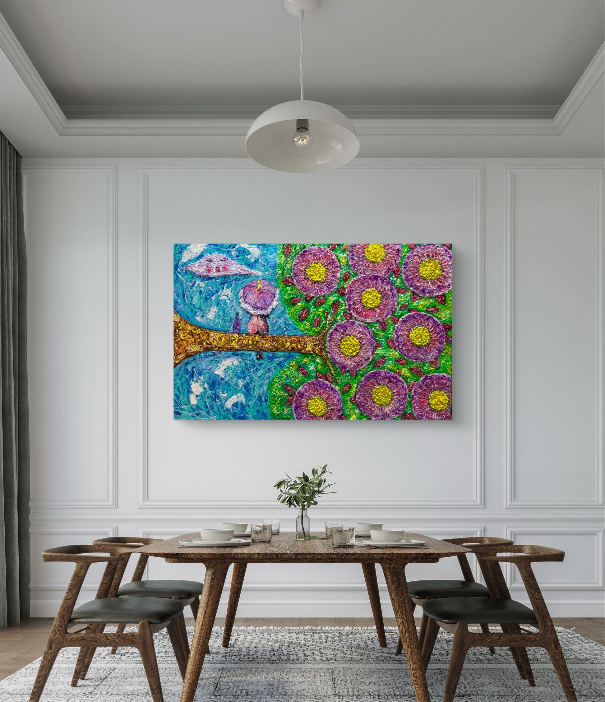Wheel of Fortune - Original Abstract Painting 60cm x 90cm