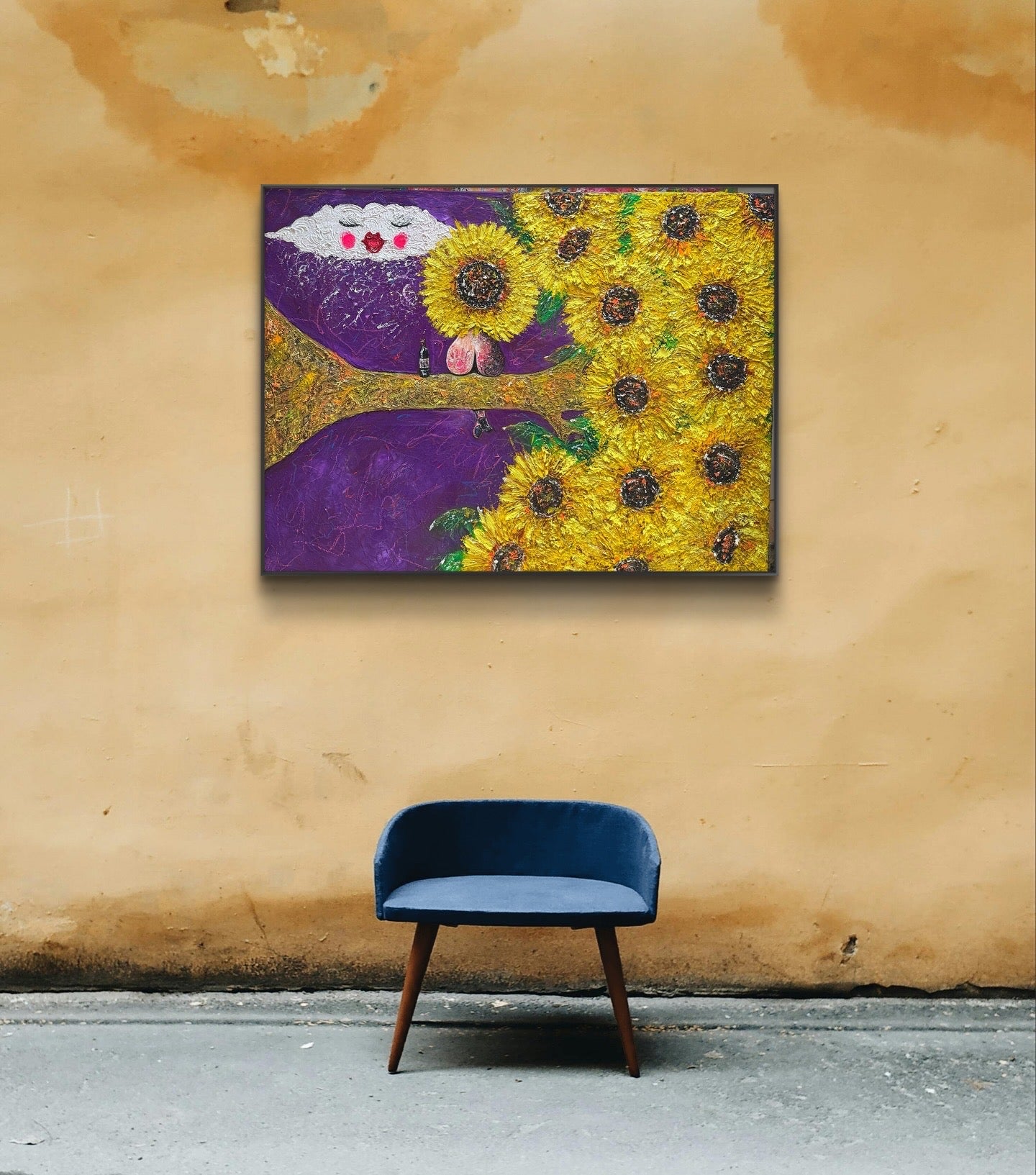 Sunflowers - Textured Oil Painting | Original Art