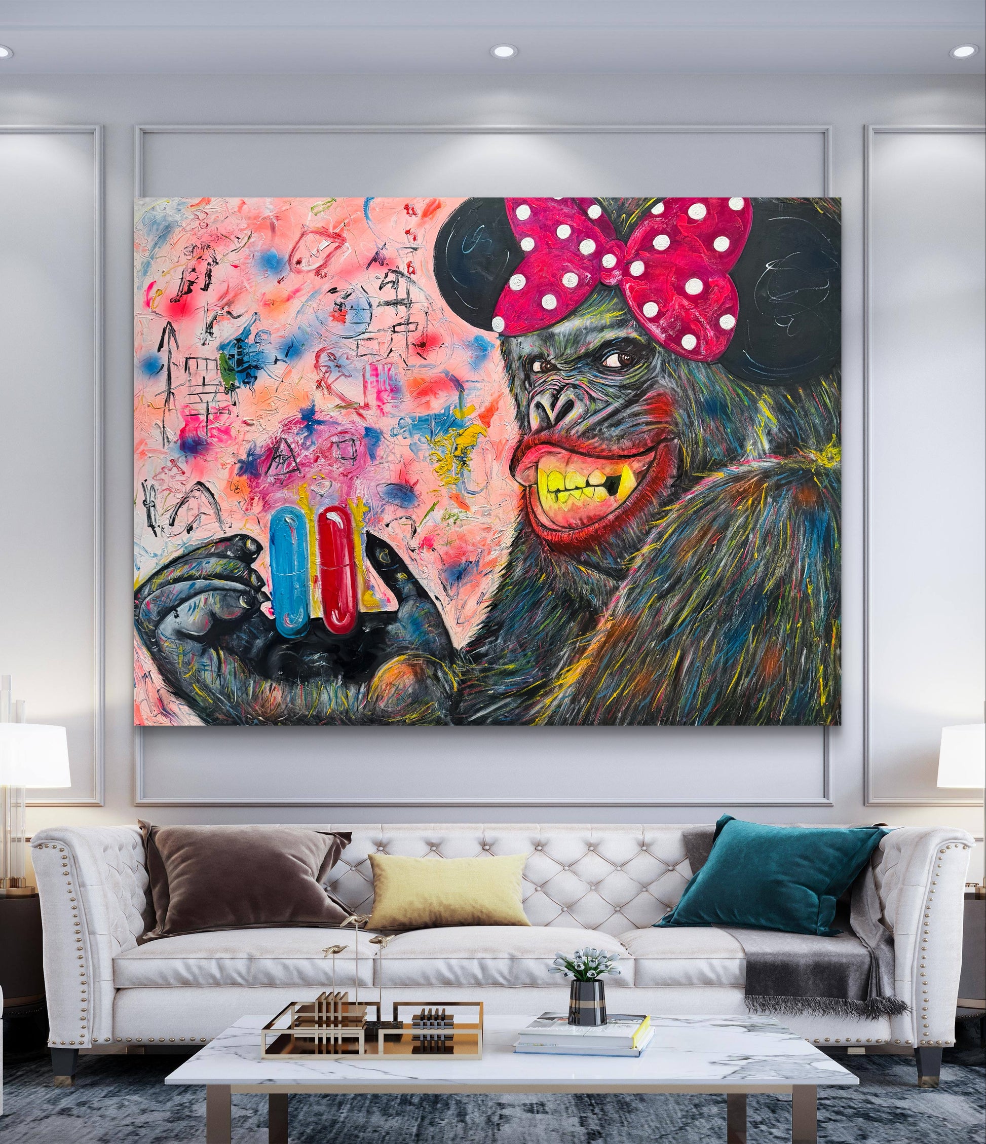 King Kong – The Matrix Edition | Original Pop Art Oil Painting
