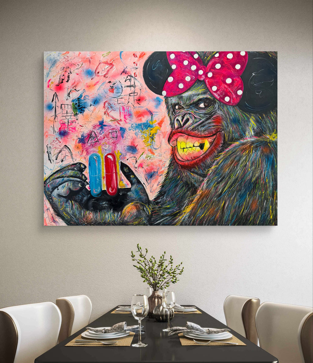 King Kong – The Matrix Edition | Original Pop Art Oil Painting