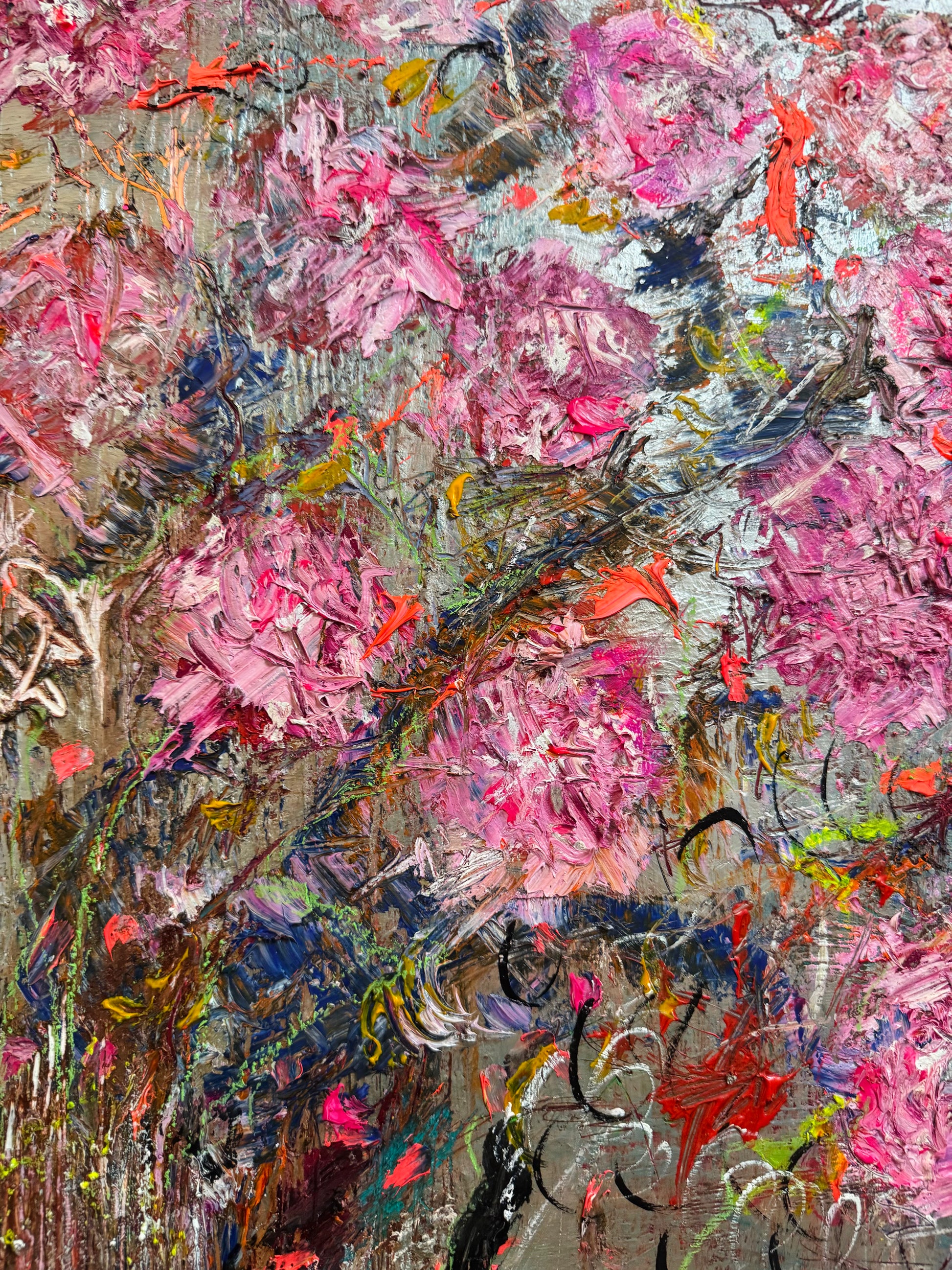 Abstract Fooled The Fool - Original Abstract Oil Painting 80cm x 100cm – Limaxart