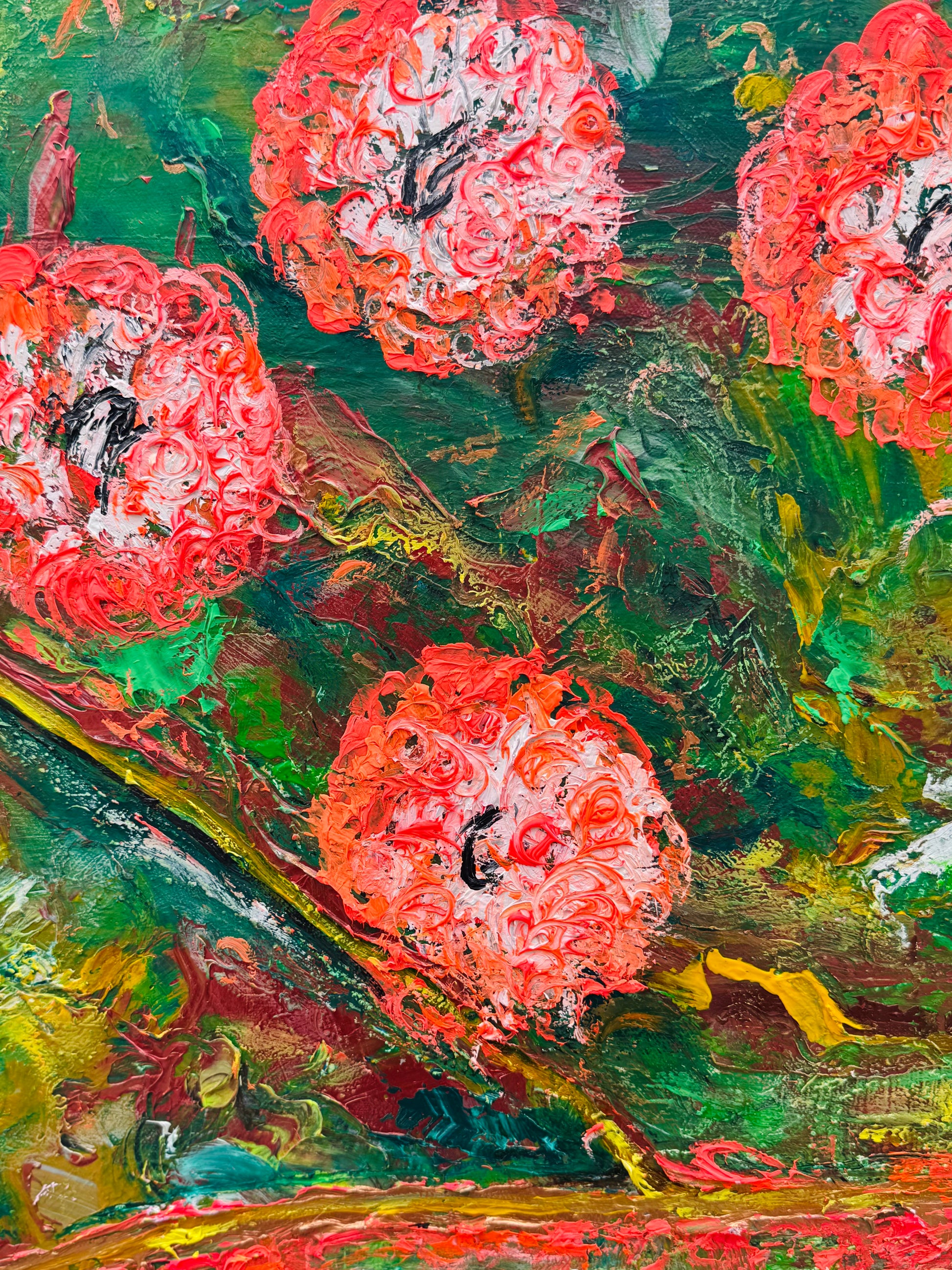 Orange Blossom - Original Abstract Painting 90cm x 90cm