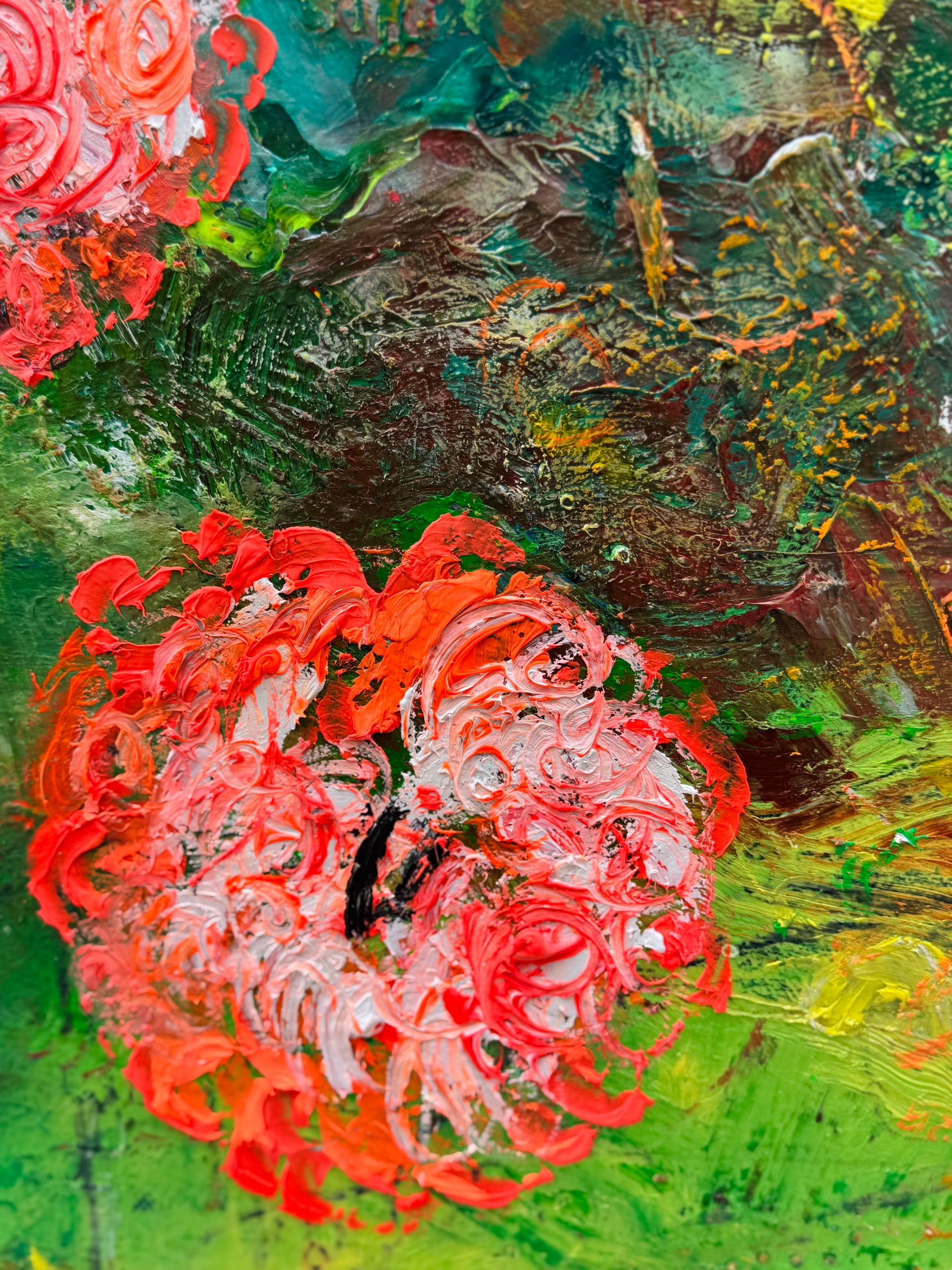 Orange Blossom - Original Abstract Painting 90cm x 90cm