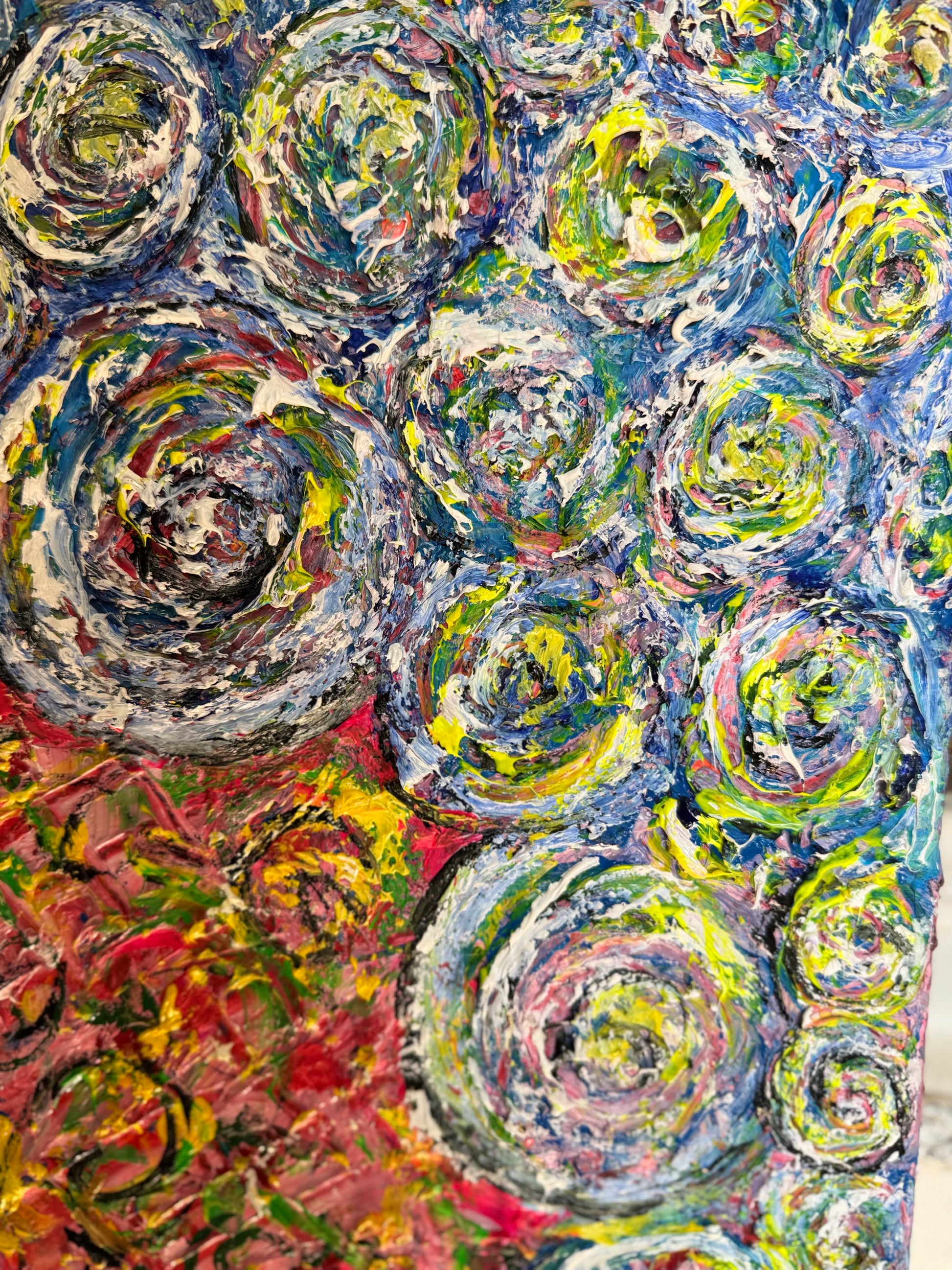 MAJESTIC - Large Abstract Art Painting 90cm x 120cm