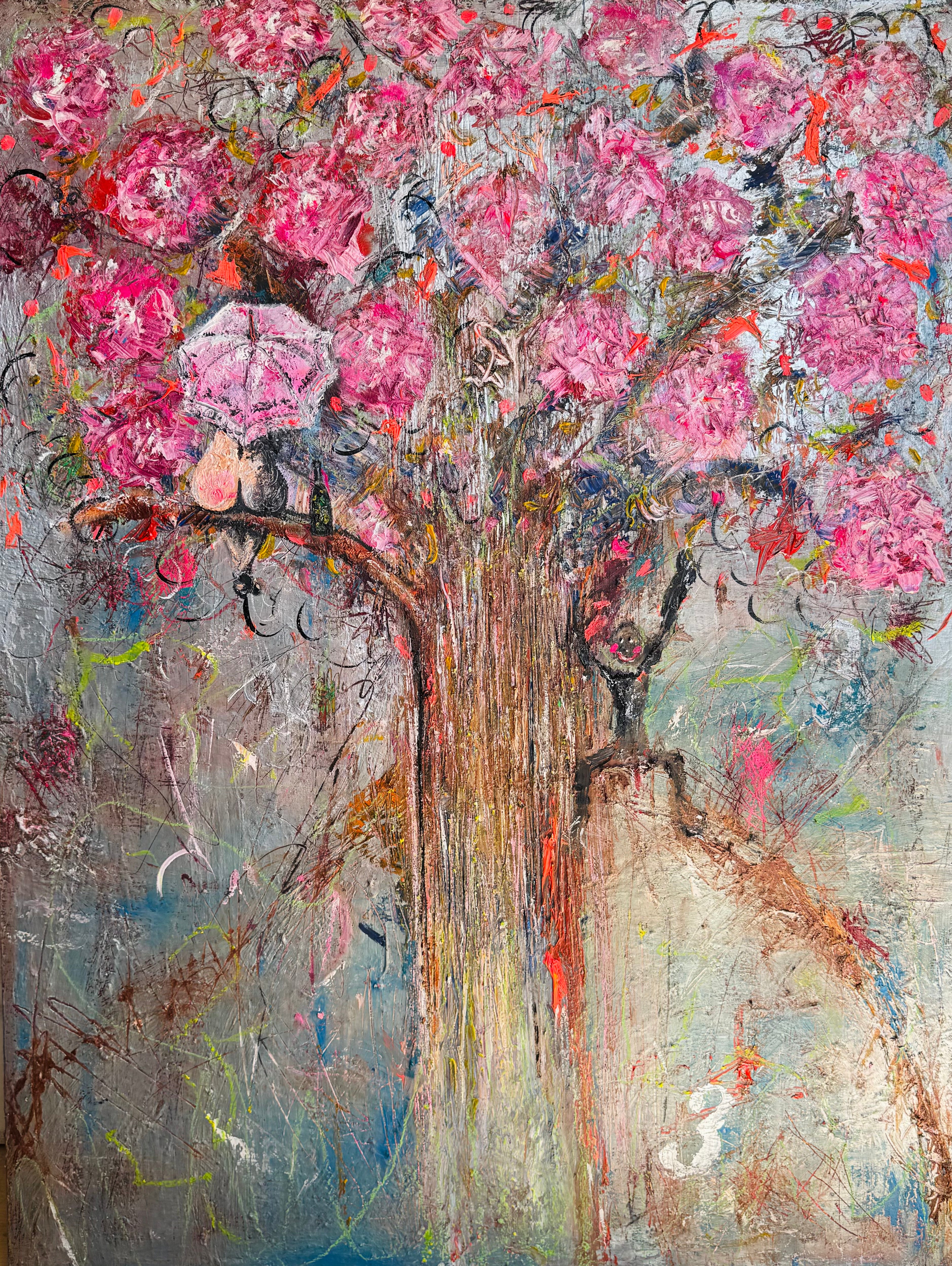 Abstract Fooled The Fool - Original Abstract Oil Painting 80cm x 100cm – Limaxart