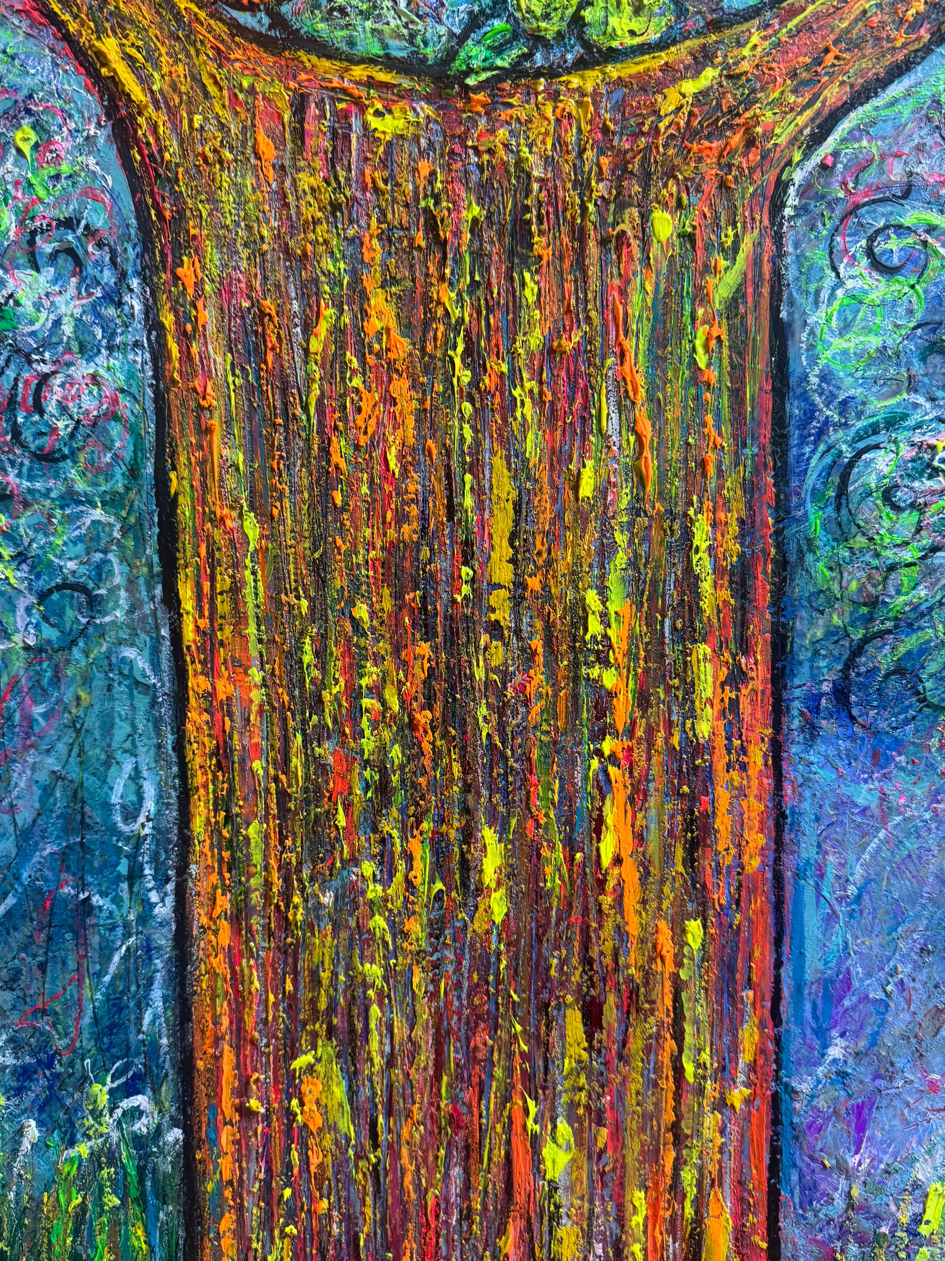Black Cat - Original Oil Painting 90cm x 120cm