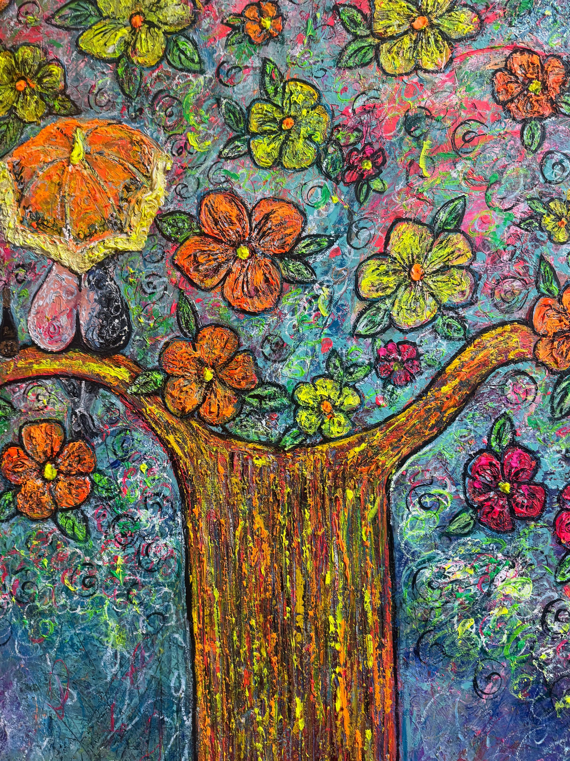 Black Cat - Original Oil Painting 90cm x 120cm