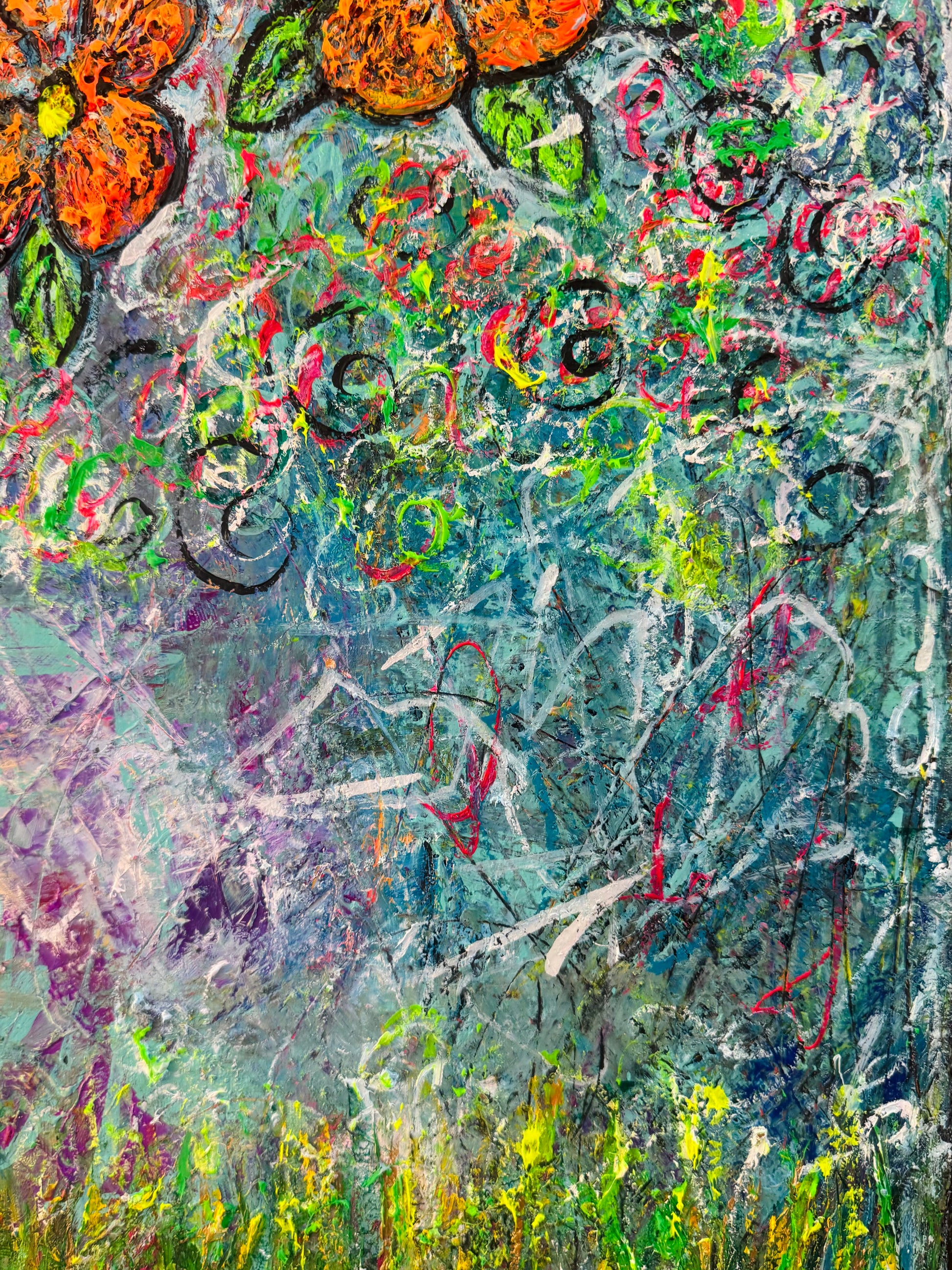 Black Cat - Original Oil Painting 90cm x 120cm