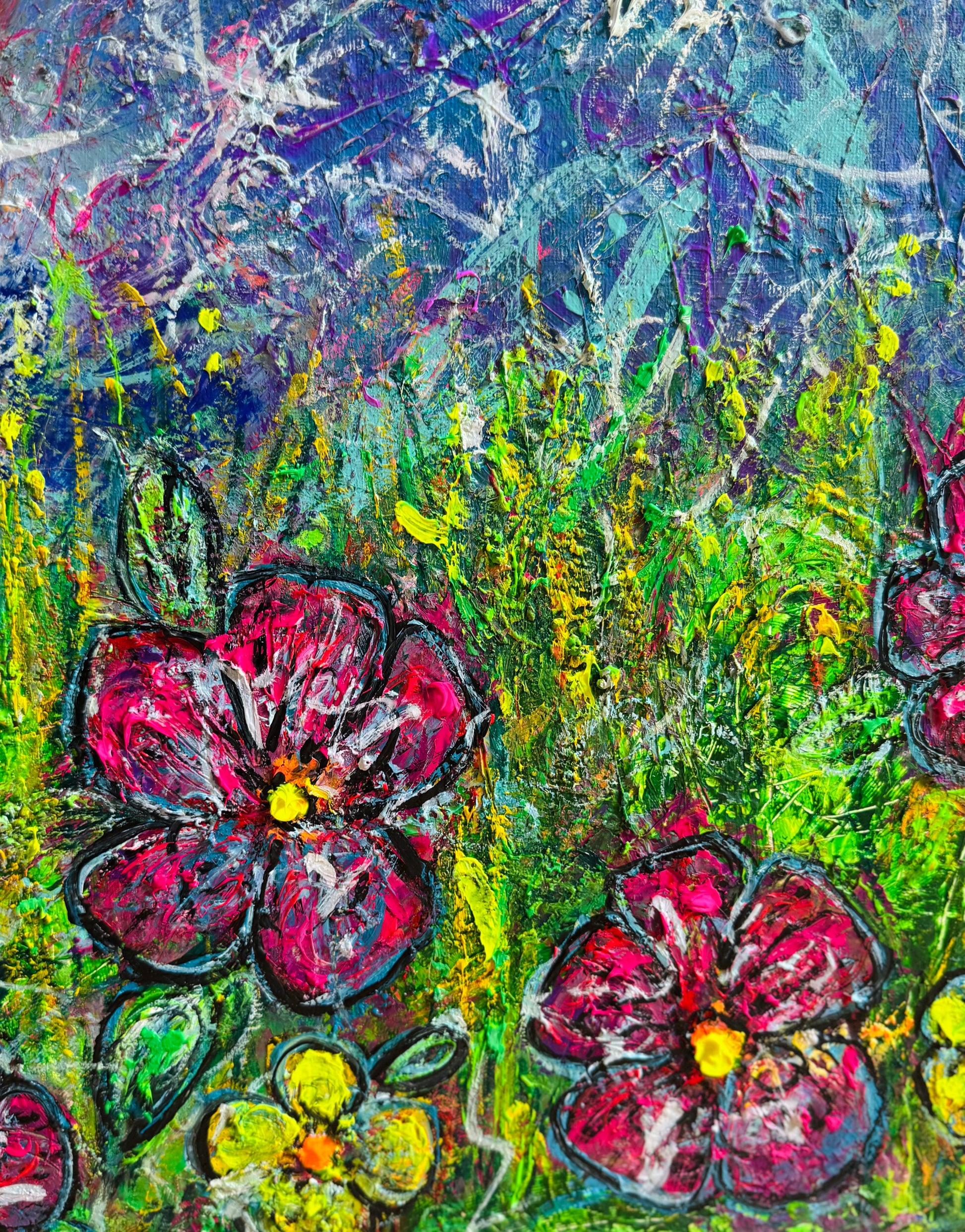 Black Cat - Original Oil Painting 90cm x 120cm